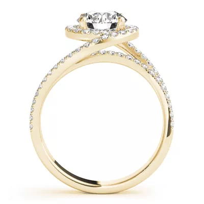 Everest Contemporary Halo Engagement Ring