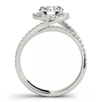 Everest Contemporary Halo Engagement Ring