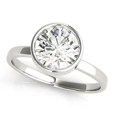 Tess Bezel Set Solitaire Engagement Ring