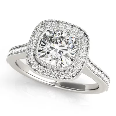 Kaelie Halo Engagement Ring