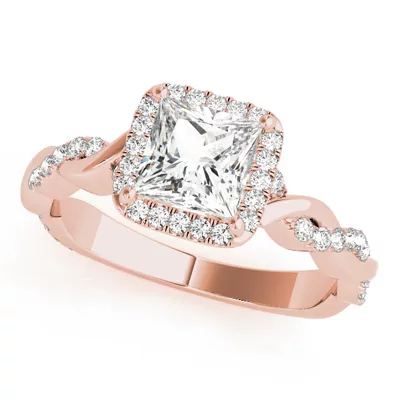 Aspen Halo Engagement Ring