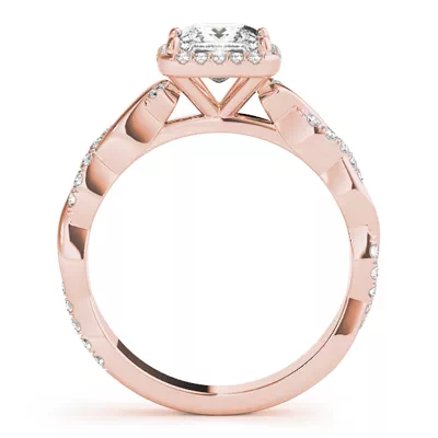 Aspen Halo Engagement Ring