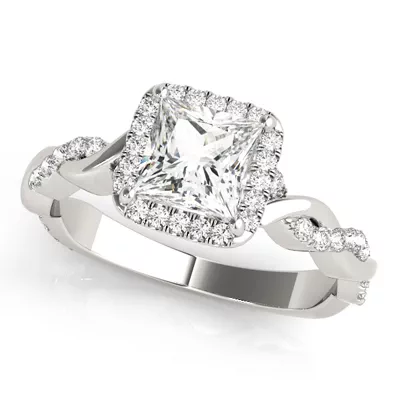 Aspen Halo Engagement Ring