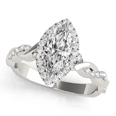 Kumasi Halo Engagement Ring