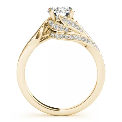 Vienna Diamond Bypass Engagement Ring