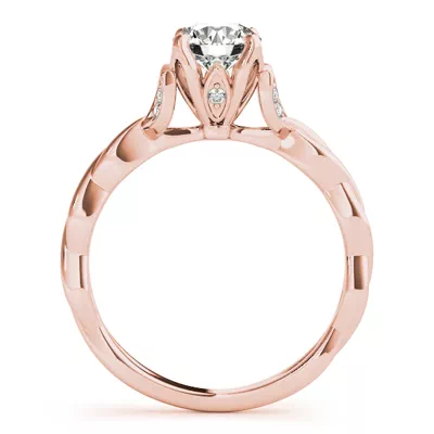 Jericho Nature Inspired Engagement Ring With Braided Band