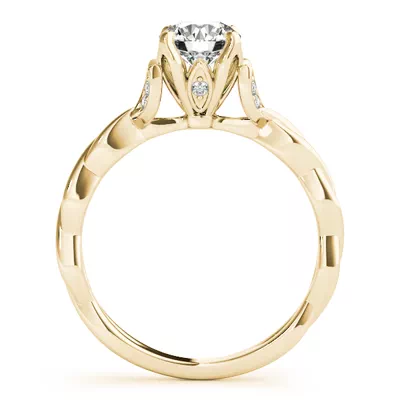 Jericho Nature Inspired Engagement Ring With Braided Band