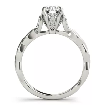 Jericho Nature Inspired Engagement Ring With Braided Band