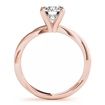 Natalie 4 Prong Twist Solitaire Engagement Ring