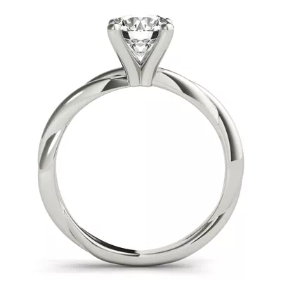 Natalie 4 Prong Twist Solitaire Engagement Ring