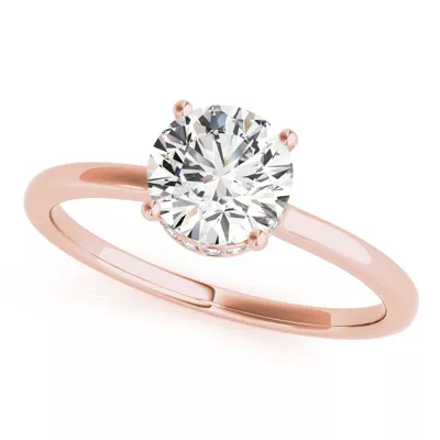 Amelia Hidden Halo Engagement Ring