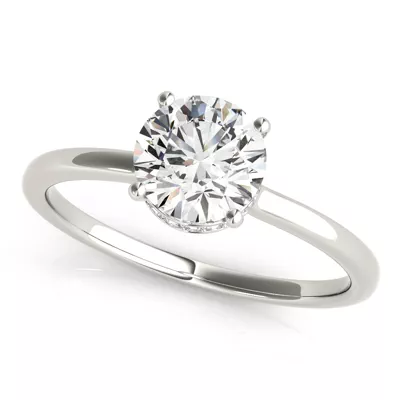 Amelia Hidden Halo Engagement Ring