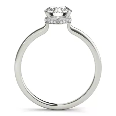 Amelia Hidden Halo Engagement Ring