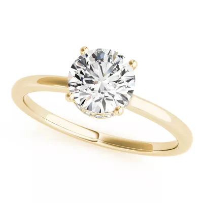 Amelia Hidden Halo Engagement Ring