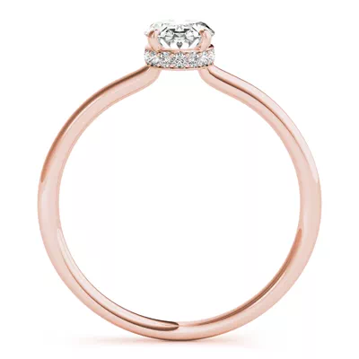 Harlow Hidden Halo Engagement Ring