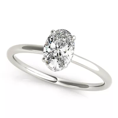 Harlow Hidden Halo Engagement Ring