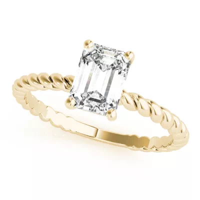 Willow 4 Prong Twist Engagement Ring