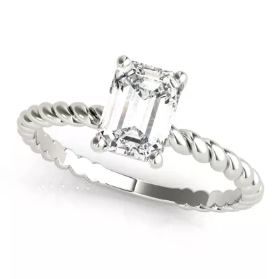 Willow 4 Prong Twist Engagement Ring