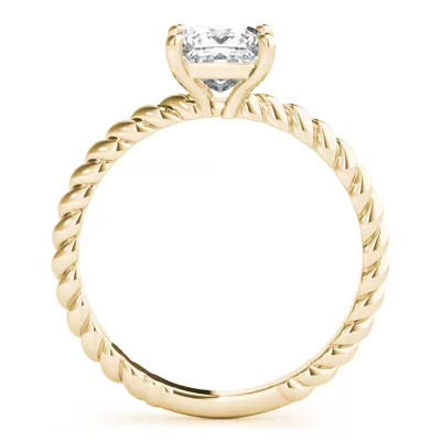 Aubrey 4 Prong Twist Engagement Ring