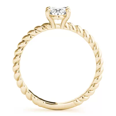 Leah 4 Prong Twist Engagement Ring