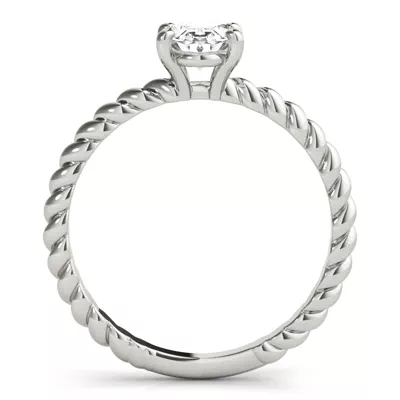 Leah 4 Prong Twist Engagement Ring