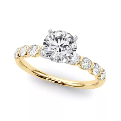 Chauncy U Prong Diamond Engagement Ring