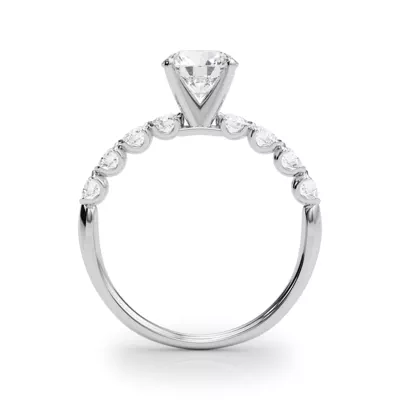 Chauncy U Prong Diamond Engagement Ring