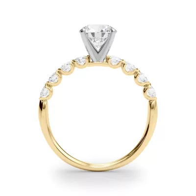 Chauncy U Prong Diamond Engagement Ring