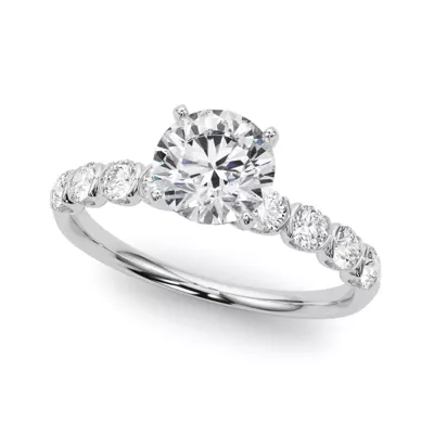 Chauncy U Prong Diamond Engagement Ring