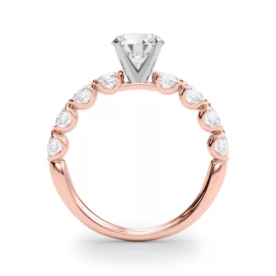 Kandice U Prong Diamond Engagement Ring