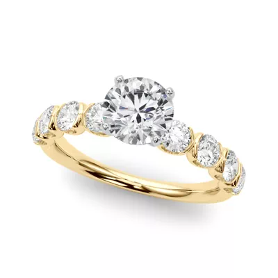 Kandice U Prong Diamond Engagement Ring