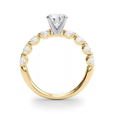 Kandice U Prong Diamond Engagement Ring