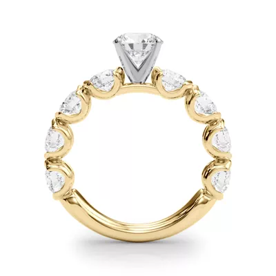 Devika U Prong Lab Diamond Engagement Ring