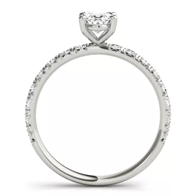 Penelope French Pavé Engagement Ring