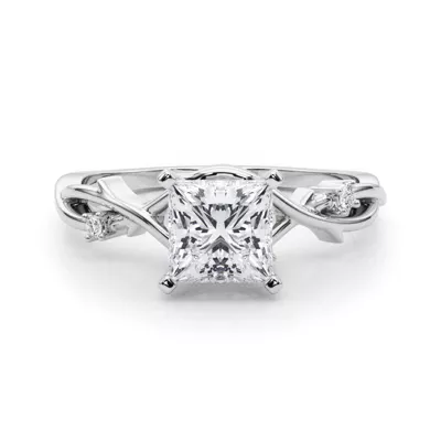 Vine Nature Inspired Engagement Ring
