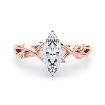 Vine Nature Inspired Engagement Ring