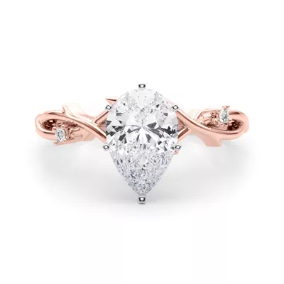 Vine Nature Inspired Engagement Ring