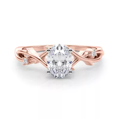 Vine Nature Inspired Engagement Ring