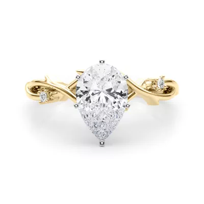 Vine Nature Inspired Engagement Ring