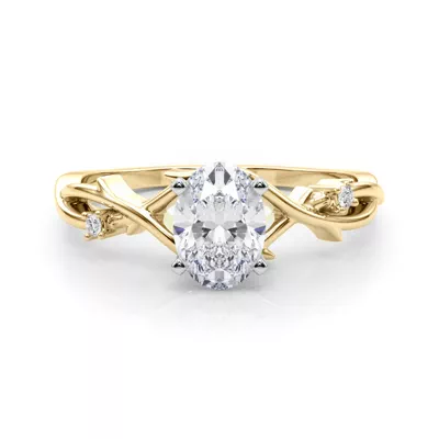 Vine Nature Inspired Engagement Ring