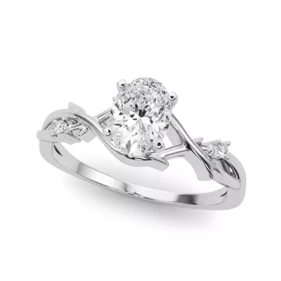 Vine Nature Inspired Engagement Ring