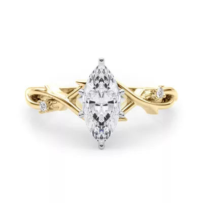 Vine Nature Inspired Engagement Ring