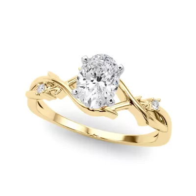 Vine Nature Inspired Engagement Ring