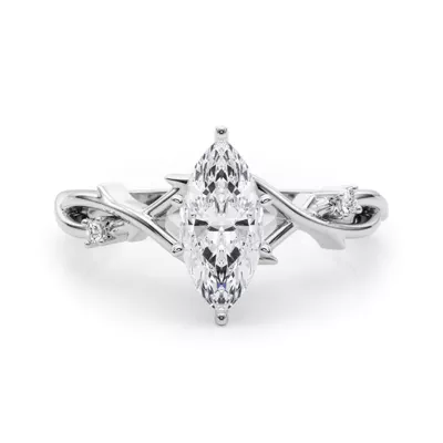 Vine Nature Inspired Engagement Ring