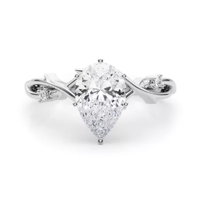 Vine Nature Inspired Engagement Ring