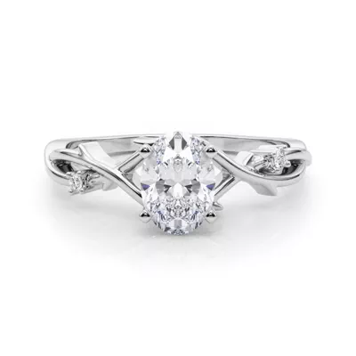 Vine Nature Inspired Engagement Ring