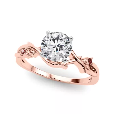 Vine Nature Inspired Ruby Engagement Ring