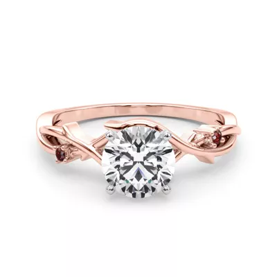 Vine Nature Inspired Ruby Engagement Ring