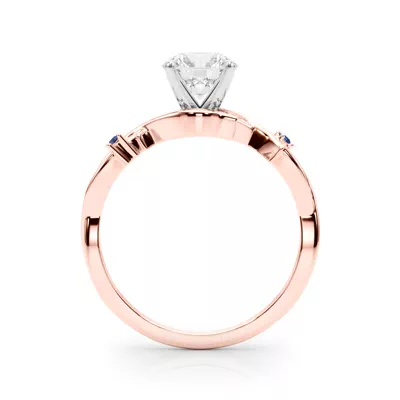 Vine Nature Inspired Sapphire Engagement Ring