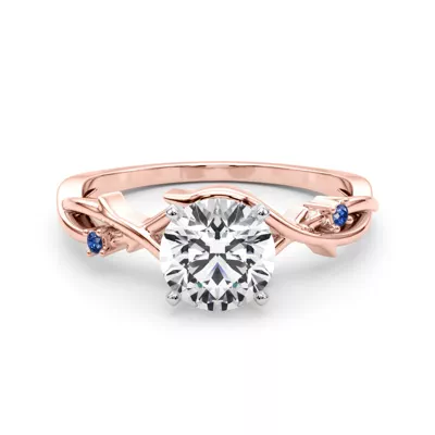 Vine Nature Inspired Sapphire Engagement Ring